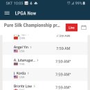 Pure Silk Championship 1라운드 출정시간 이미지