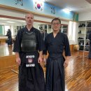 명지 검도관 | 벨기에 국가대표 검도 코치 반보벤 스테판 6단 차경선 5단 부부 센텀조은관 방문계고