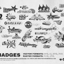 SHAPES BADGES &amp; GRAPHIC STYLES 이미지