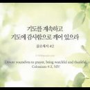 오늘의 '영어성경 사진'(753강) “스스로 기도에 전념하세요”(골로새서 4장 2절) 이미지