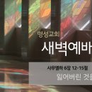 영성일기2024.06.03.(월)새벽기도회(찬송)370장(성경)삼하6:12-15//[성경공부]고린도전서(18)-결혼:하나님께 받은 은사 이미지