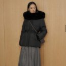 볼륨소매 스트링원피스 | [30대 여자 허리 패딩 추천] 유메르 UMER 누아르 스트링 숏 구스 패딩 내돈내산 후기/착샷