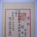 정근상장(精勤賞狀), 진안군 정천면 정천공립심상소학교 (1939년) 이미지