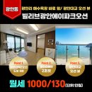 빌리브광안에이파크오션 | 광안동 광안리해수욕장 앞 빌리브광안에이파크오션/ 파노라마 오션뷰 풀옵션 분리형 투룸 월세입니다.