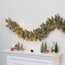 장식벽 | 회색빛 크리스마스 가랜드, 플라워트리 벽장식 솔직 후기