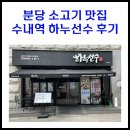 하누선수 | 분당 소고기 맛집 수내역 하누선수 후기