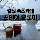 [속초카페] 스테이 오롯이 카페/ 겨울 속초 논밭 뷰 감성 카페/ 돌담 포토존
