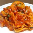 새우 토마토 파스타 만들기 토마토 스파게티 만드는 법 이미지