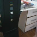컴퓨터책상의자+그냥사무용책상+책꽃이+거실용심플테이블 이미지