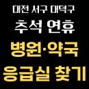 대전중앙약국 | 추석 대전 서구 대덕구 응급실·병원·약국 찾기