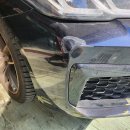 고양시 일산 자동차 판금 업체 - 마두동 BMW 520i 찌그러진 트렁크 긁힌 범퍼 판금 도색 외형복원 수리 이미지