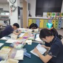 티영산업 | (고등학교출강수업)(외부수업)(영산고등학교천그림수업)(부산천아트)(부산천그림)티코스터에 꽃그리기