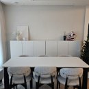 단트 | 홈안힐 단트 (화이트 상판 + 블랙 프레임) 포세린 식탁 & 의자 세트 후기