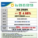 농협중앙회 담보,전세대출 특판상품 3년고정 4.68%, 중도상환 특혜! 이미지