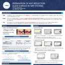 Preparation of anti reflection glass surface by wet etching 이미지