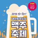 태안군, 태안동부시장 맥주축제 열려(김면수의 정치토크) 이미지