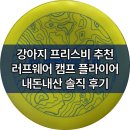 강아지 프리스비 추천 러프웨어 원반 캠프 플라이어 내돈내산 솔직 후기
