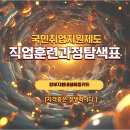 2025년 국민취업지원제도 직업훈련과정 탐색표 이미지