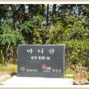 마니산 640m 충북 옥천군 이원면, 영동군 양산면 2011년9월27일등정 이미지