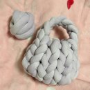 (3/14) 자이언트 얀으로 가방 만들기 | 다이소 자이언트얀으로 간단한 핸드니팅 가방 만들기