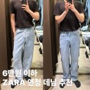 진은이발 | ZARA 자라 연청 데님 핏별로 입어보기(추천&amp;비추템)