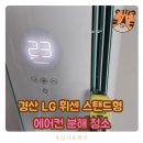 대구 경산 LG 휘센 스탠드형 에어컨 청소, 곰팡이 냄새 해결