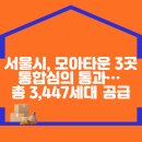 서울시, 모아타운 3곳 통합심의 통과… 총 3,447세대 공급 이미지