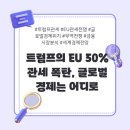 &#34;트럼프의 EU 50% 관세 폭탄, 글로벌 경제는 어디로? 📉🌍&#34;