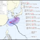 6호 태풍 카눈 경로 이미지