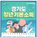 경기도 청년 기본 소득 3분기 신청 안내 이미지
