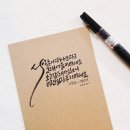 붓펜캘리그라피 이미지