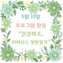 청주 요양원 우양노인전문요양원II 5월 13일 건강체조, 히야신스 꽃만들기 프로그램후기