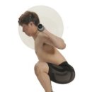 바벨과 사람 헬스클럽 이미지