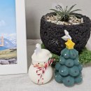 꽃내음어린이집 | 린아캔들 크리스마스 눈사람 트리 캔들 후기 연말 집들이 선물 추천