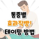 통증별 테이핑 방법 이미지