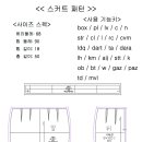 패턴 캐드 2D~~ 스커트 (신석종) 이미지