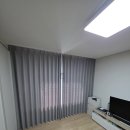 수명로2길(동측) | 서울 강서구 마곡수명산파크6단지 안방 커튼 생활암막(향균·방오·발수) 2배 나비주름 시공 - 커튼더...