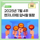 영천댐 상류 하수도정비사업 | [주간 입낙찰] 2025년 7월 4주 엔지니어링 입낙찰 현황(7.14~7.18)