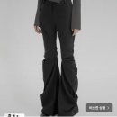 플레어업 바지 Asymmetrical Drape Pants (Black) 이미지
