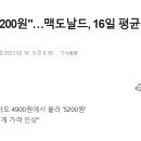 "빅맥 4900→5200원"…맥도날드, 16일 평균 5.4% 가격 인상 .gisa 이미지