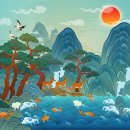 한국전통민화 이미지