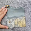 중앙명품세탁 | 명품지갑 세탁 음식물 소스 얼룩제거 디올 카드지갑 천 페브릭 후기