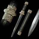 용치 | &#34;신비한 운석검&#34; 보검 단검 다마스쿠스 단조 운석철+순철 용치(龍齒)