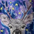 하늘을 품은 사슴 이미지