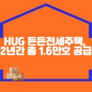 HUG 든든전세주택, 2년간 총 1.6만호 공급 이미지