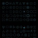 cyberpunk simple shapes 이미지