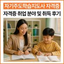 (신규/온라인)자기주도학습 지도사 | 자기주도학습지도사 자격증 취업 분야 및 취득 후기