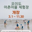 오이도 어촌계(오이도 어촌체험휴양마을) | [시흥 오이도 어촌체험휴양마을] 2025년 봄 개장 안내