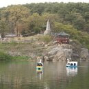 남한강 황포돛배 이미지