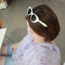 유즈풀아뜰리에 | 캣츠아이 선글라스 유즈풀아뜰리에 아폴린 화이트 착샷 리퍼브세일 후기